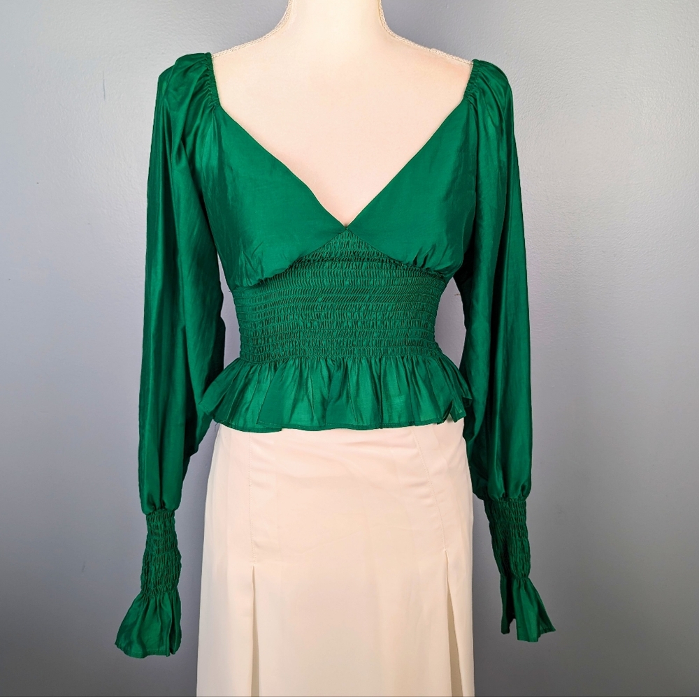 Gorgeous Wayf green blouse